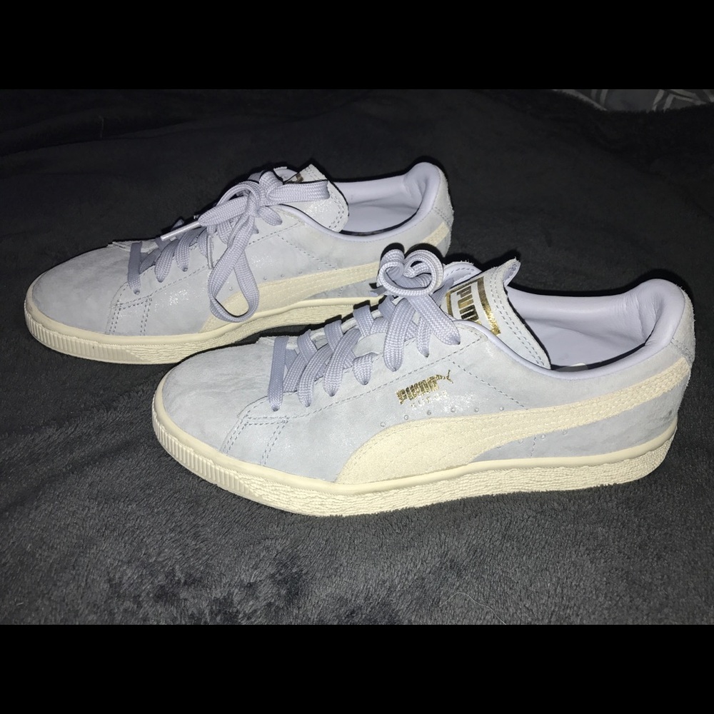 Blue puma suede